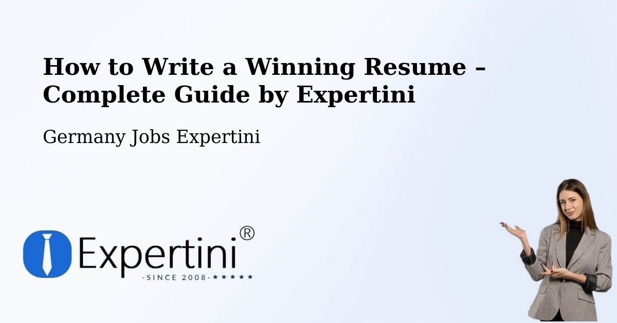 Resume Writing Guide for Job Seekers – Hasselfelde - Hasselfelde, Germany Jobs Expertini